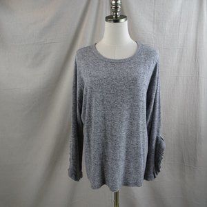 Grey Lightweight Knit Top / Blouse / Sweater